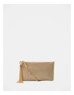 Keisha Soft Sparkle Clutch in Gold