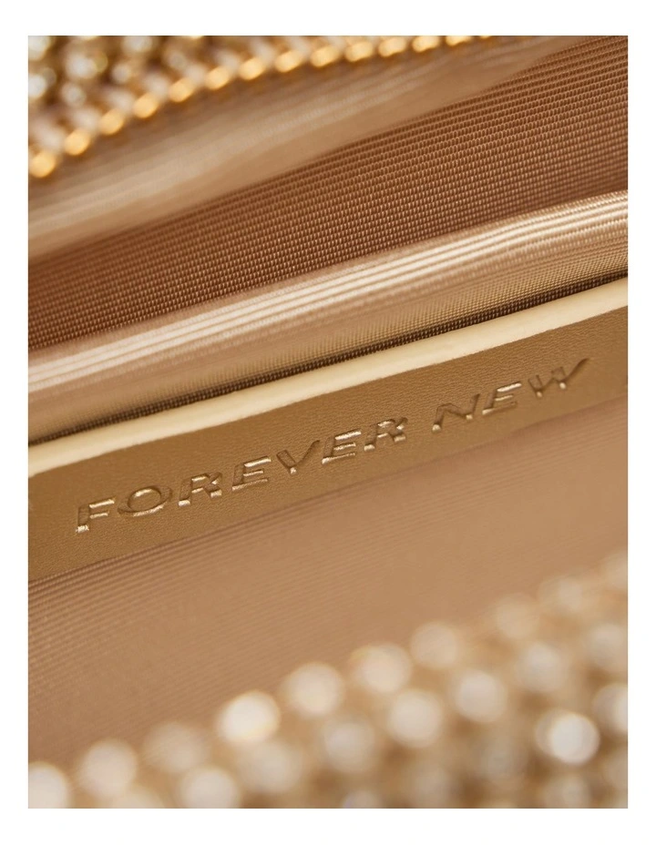 Keisha Soft Sparkle Clutch in Gold image 3