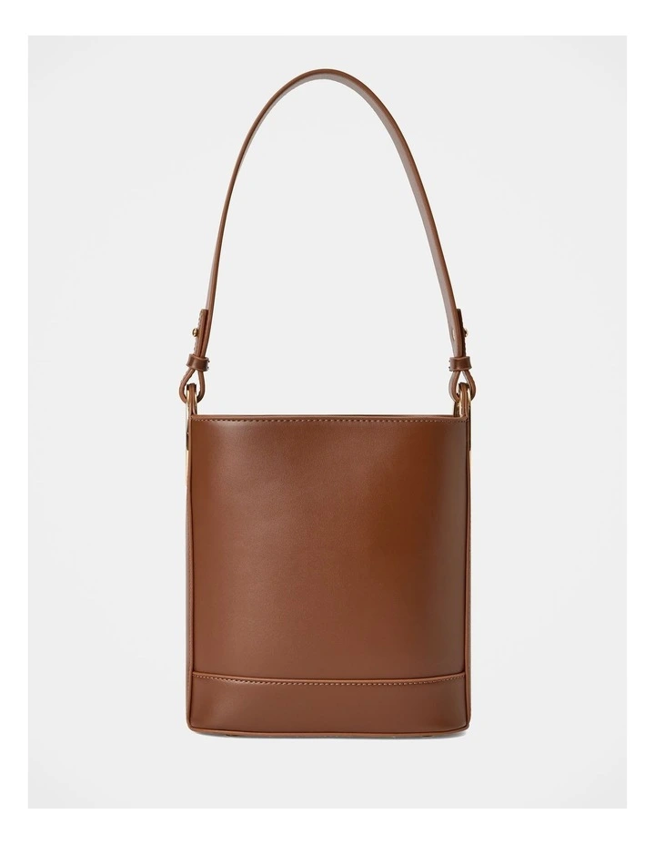 Odette Oval Hardware Bucket Bag in Brown image 1