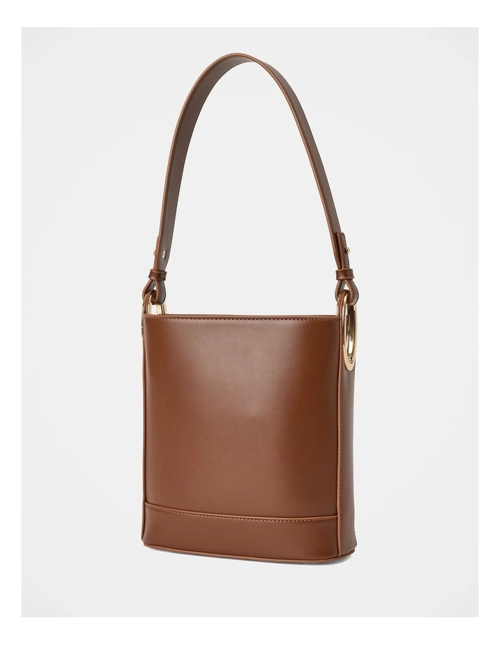 Odette Oval Hardware Bucket Bag in Brown image 2