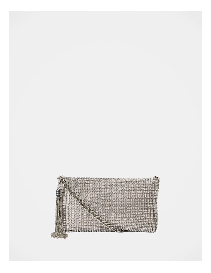 Keisha Soft Sparkle Clutch in Silver image 1