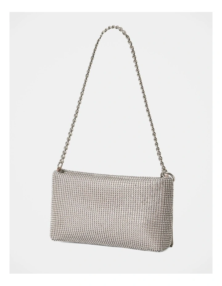 Keisha Soft Sparkle Clutch in Silver image 2