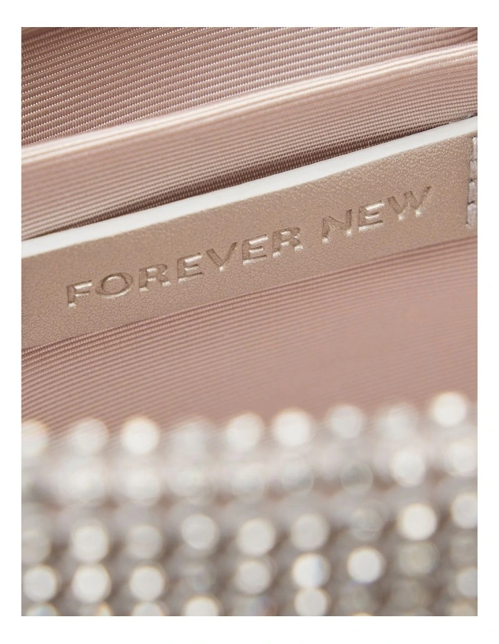 Keisha Soft Sparkle Clutch in Silver image 3