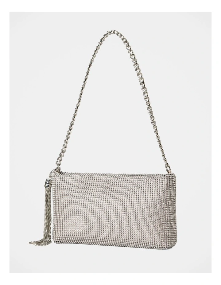 Keisha Soft Sparkle Clutch in Silver image 4
