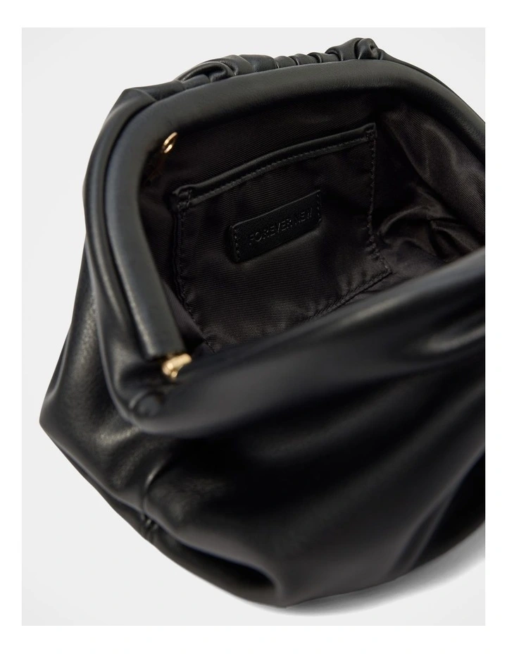 Zayla Soft Clutch Bag in Black image 3