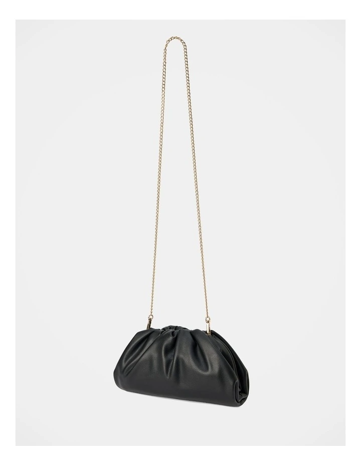 Zayla Soft Clutch Bag in Black image 4