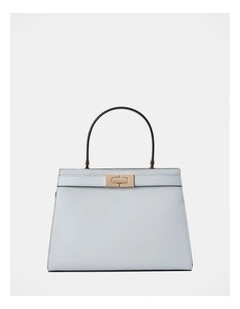 Lara Small Lady Top Handle Bag In Blue