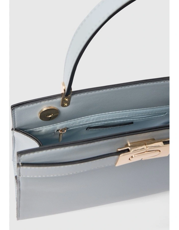 Lara Small Lady Top Handle Bag in Blue image 3