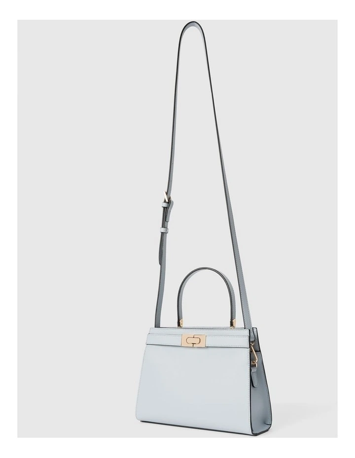 Lara Small Lady Top Handle Bag in Blue image 4