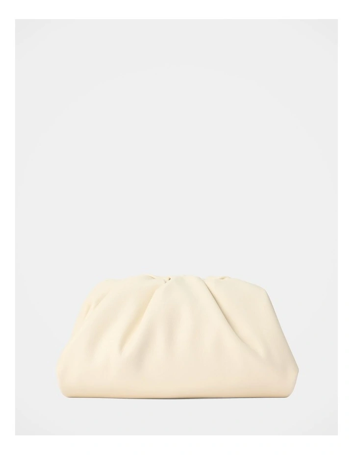 Zayla Soft Clutch Bag in Cream image 1
