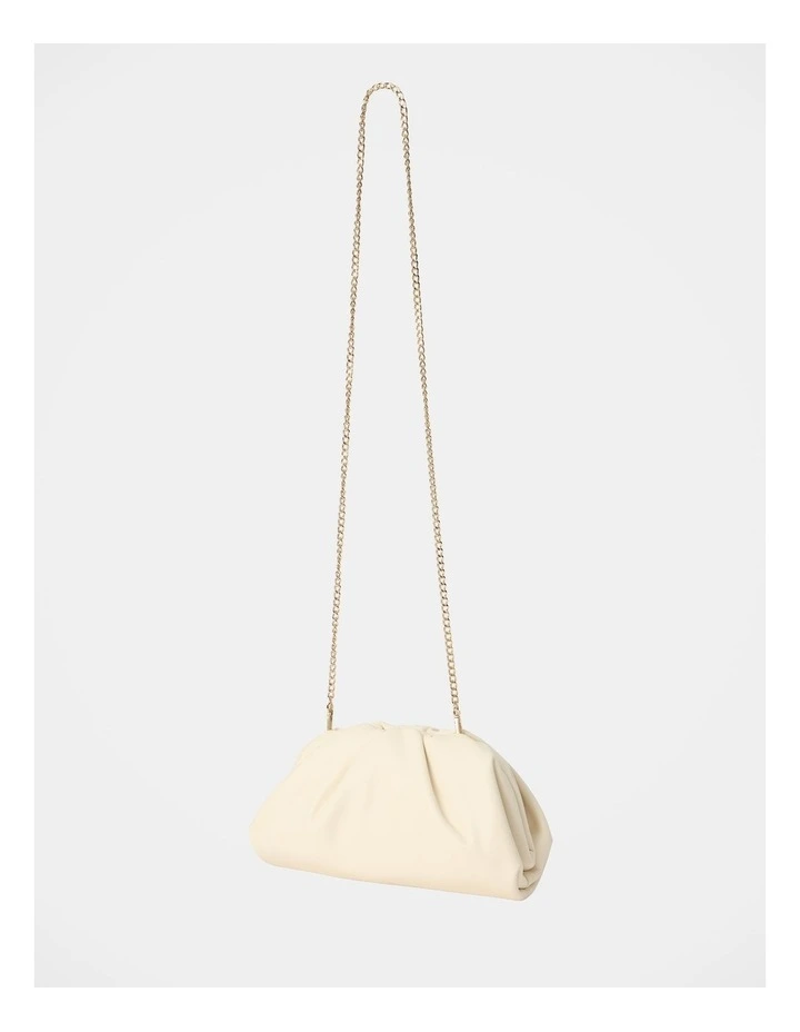 Zayla Soft Clutch Bag in Cream image 2