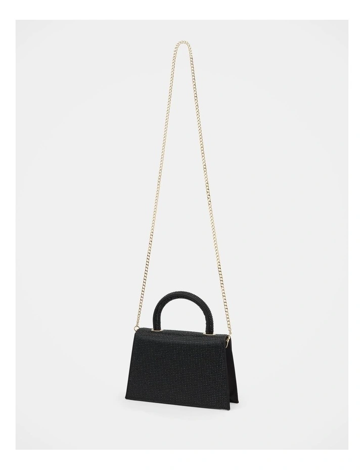 Georgia Sparkle Top Handle Bag in Black image 2