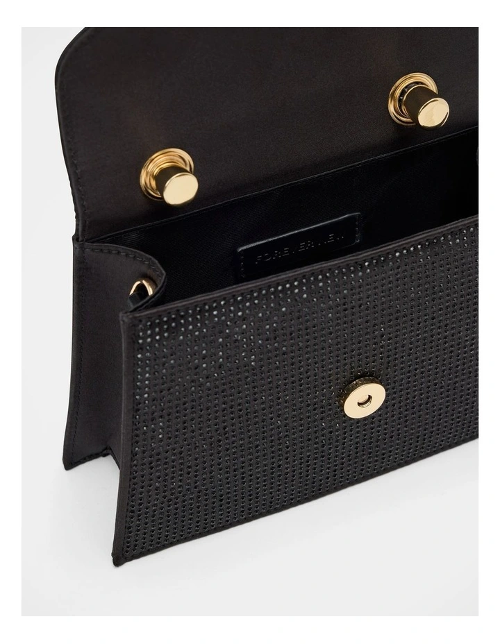 Georgia Sparkle Top Handle Bag in Black image 3