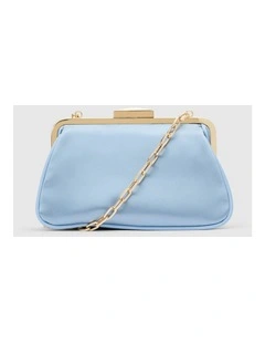 Joanna Chain Clutch Bag in Blue