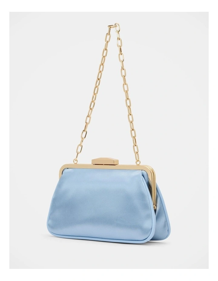 Joanna Chain Clutch Bag in Blue image 4