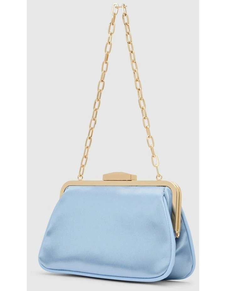 Joanna Chain Clutch Bag in Blue image 4