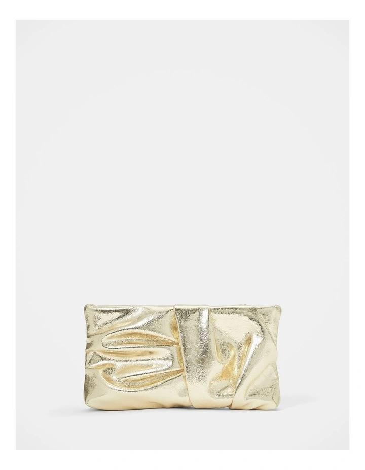 Tully Twist Clutch Bag in Gold image 1