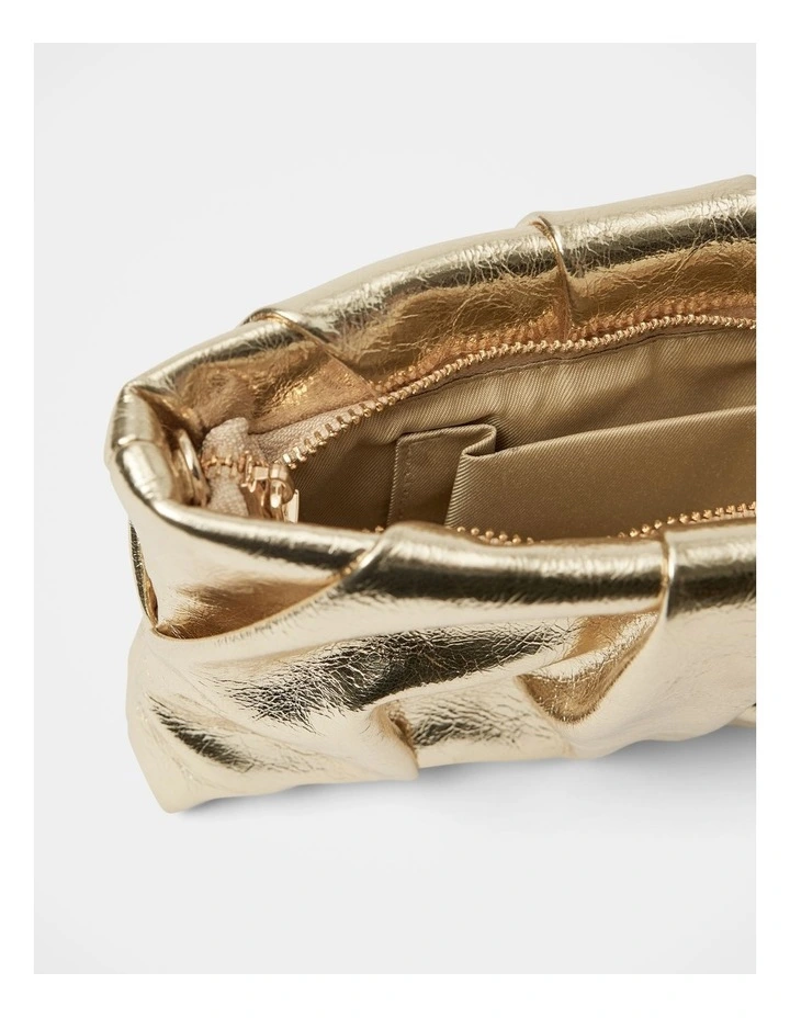 Tully Twist Clutch Bag in Gold image 3