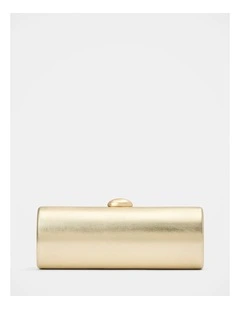 Adeline East West Hardcase Clutch in Gold