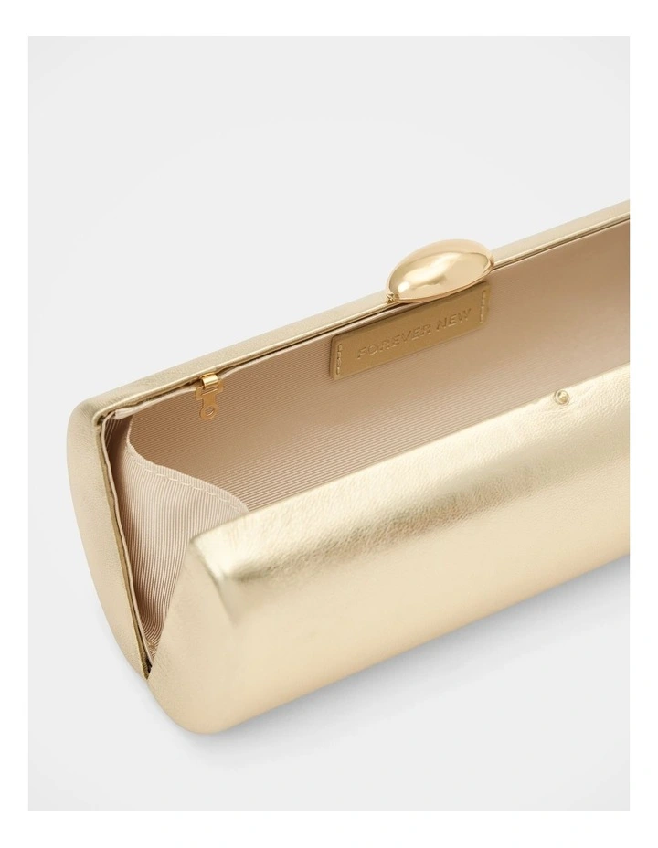 Adeline East West Hardcase Clutch in Gold image 3