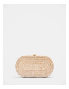 Aurora Acrylic Clutch in Gold