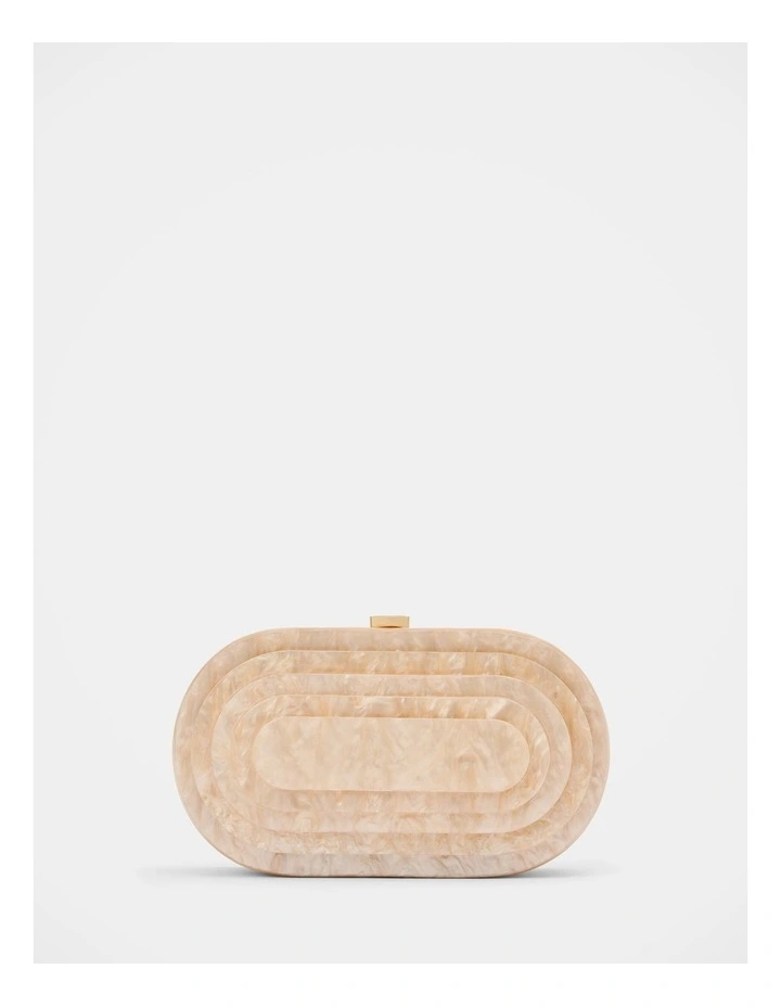 Aurora Acrylic Clutch in Gold image 1