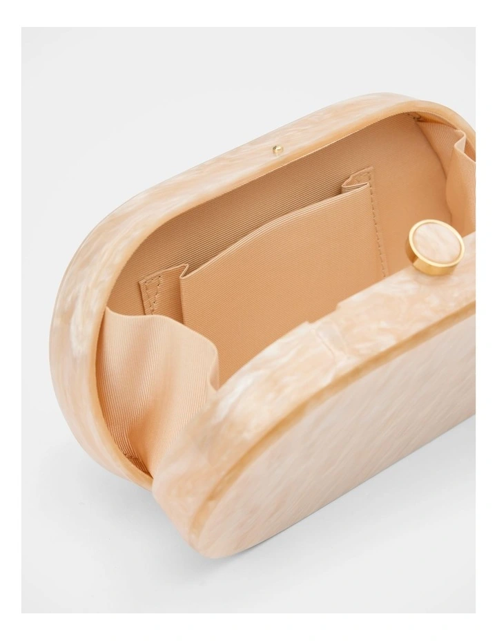 Aurora Acrylic Clutch in Gold image 3