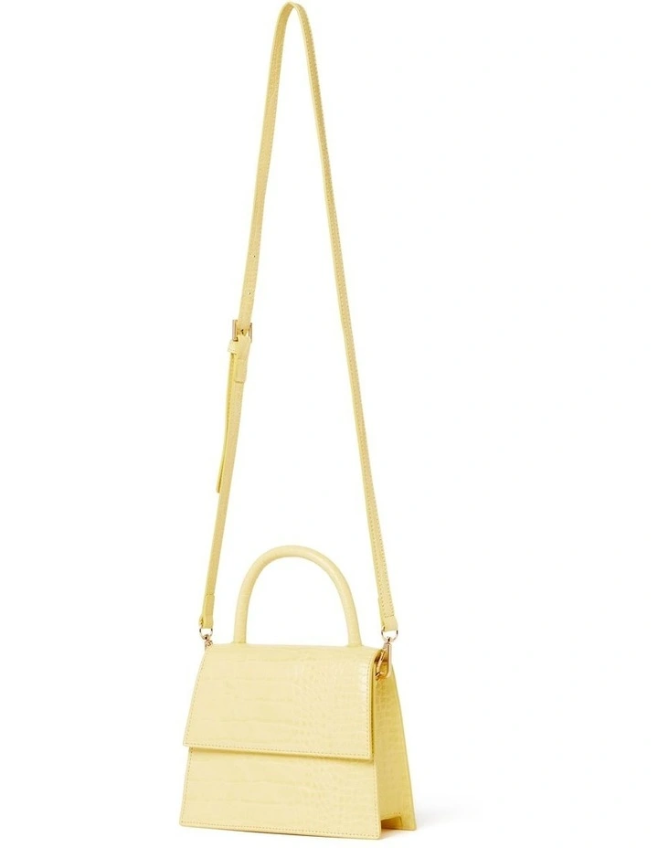 Scarlett Grab Handle Mini Bag In Yellow image 2