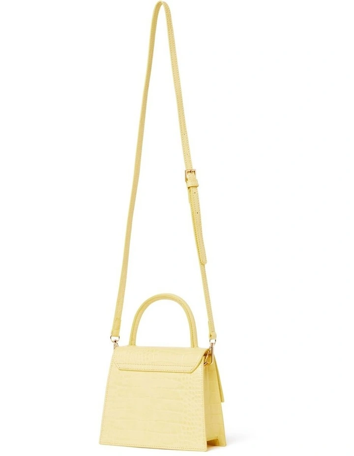 Scarlett Grab Handle Mini Bag In Yellow image 3
