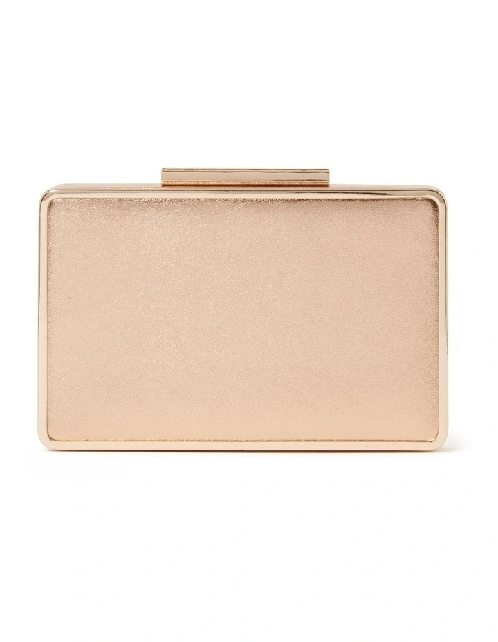 Evelyn Metal Clutch In Pink image 1