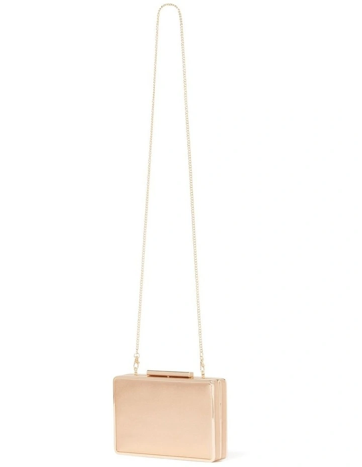 Evelyn Metal Clutch In Pink image 2