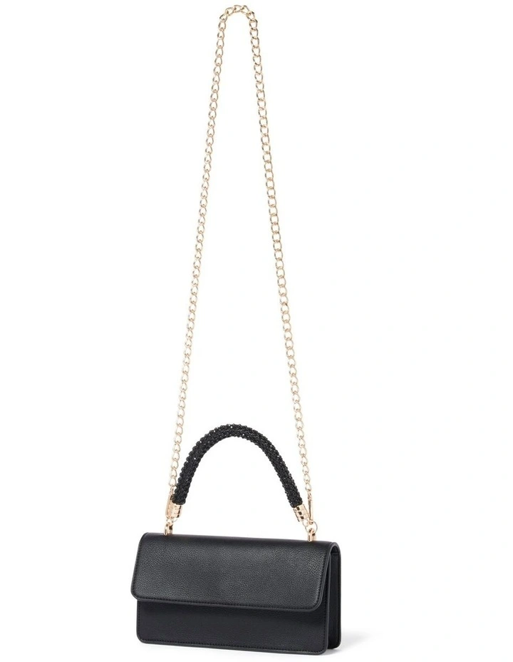 Sissy Sparkle Handle Bag in Black image 2