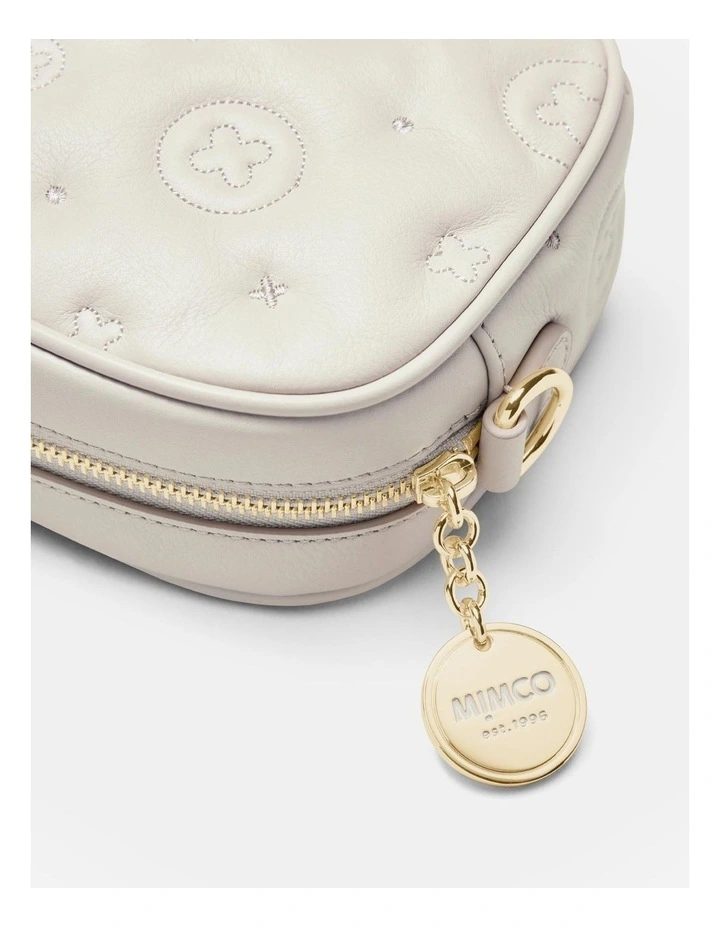 Mimco Flashback Leather Crossbody Bag in Oyster | MYER