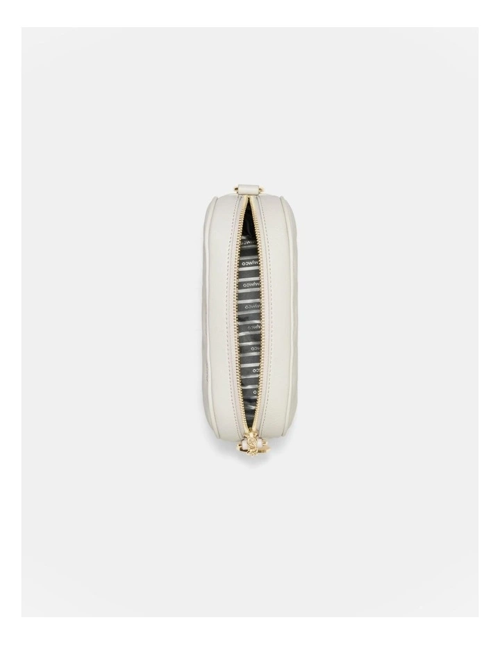 Flashback Leather Crossbody Bag in Oyster image 7