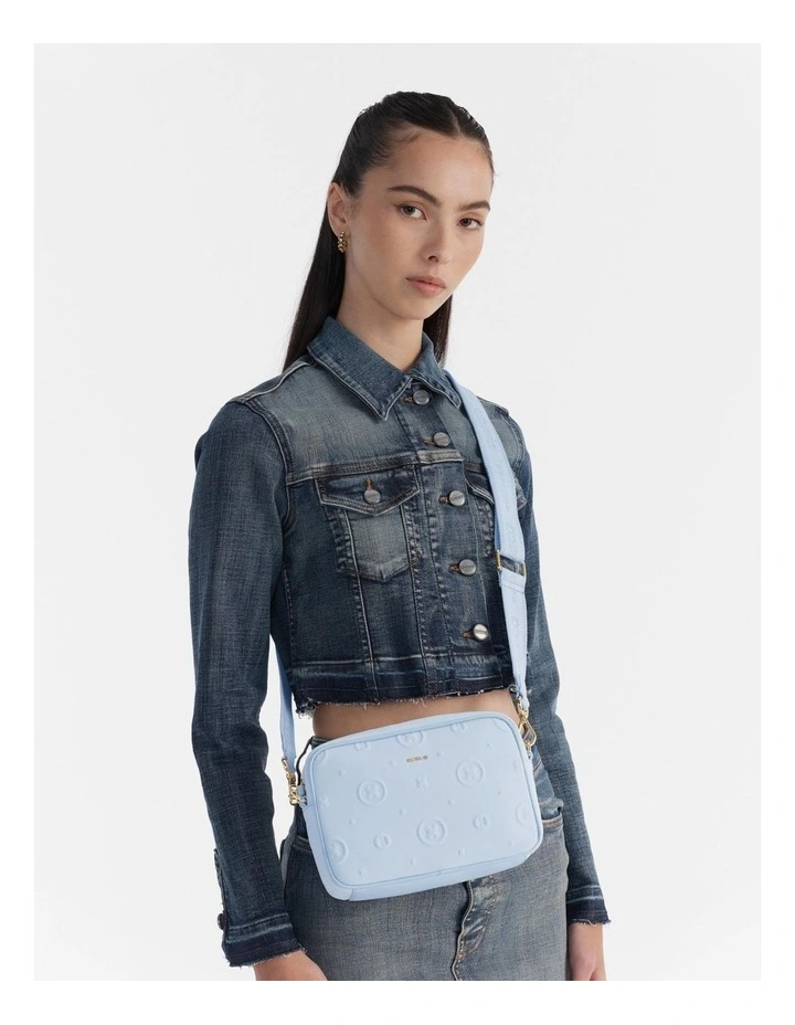Flashback Neoprene Crossbody Bag in Chalk Blue image 2