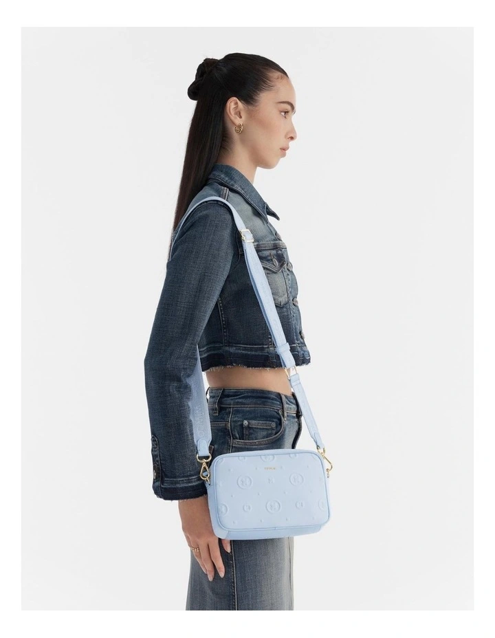 Flashback Neoprene Crossbody Bag in Chalk Blue image 4
