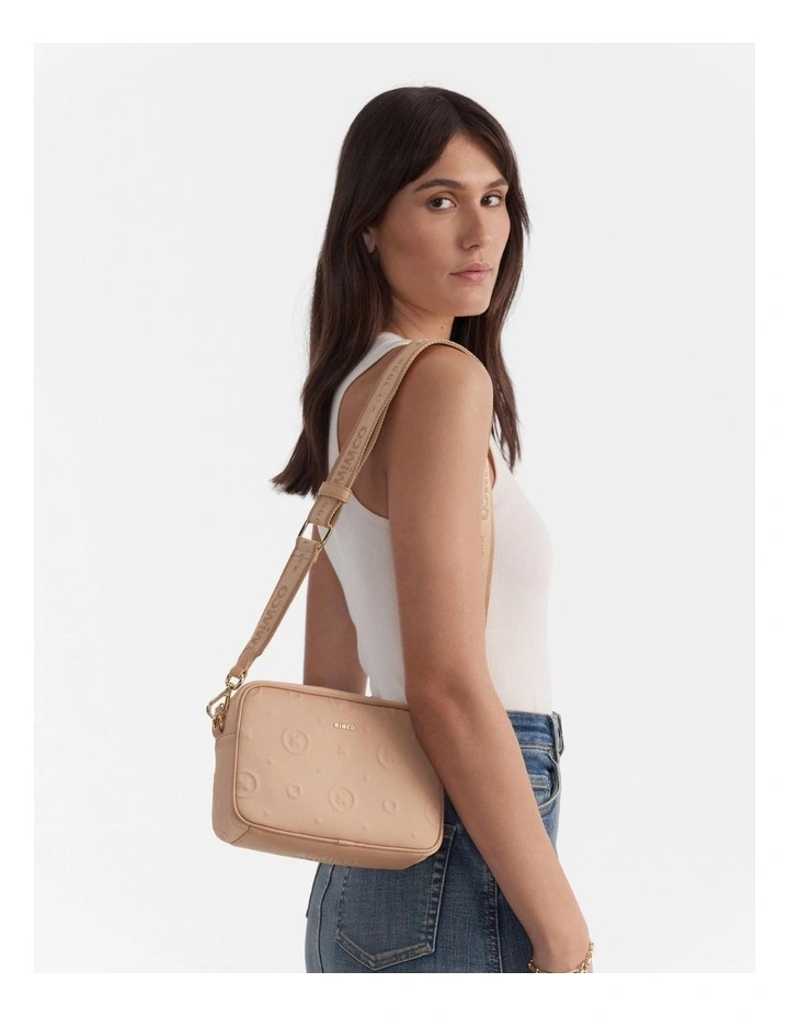 Flashback Neoprene Crossbody Bag in Almond image 4