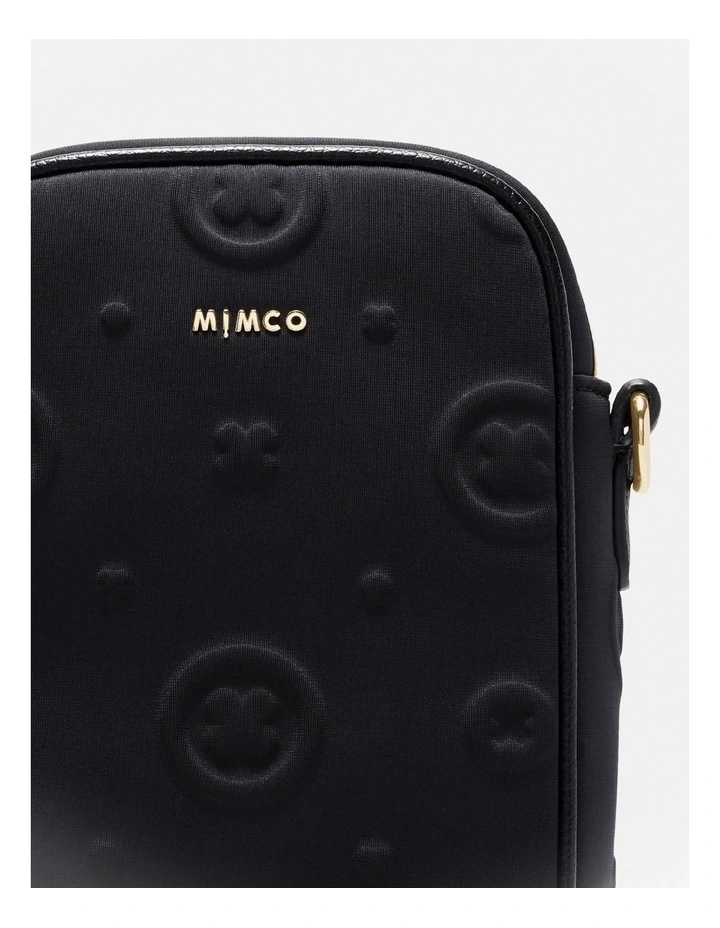 Flashback Neoprene Phone Crossbody Bag in Black Light Gold image 6