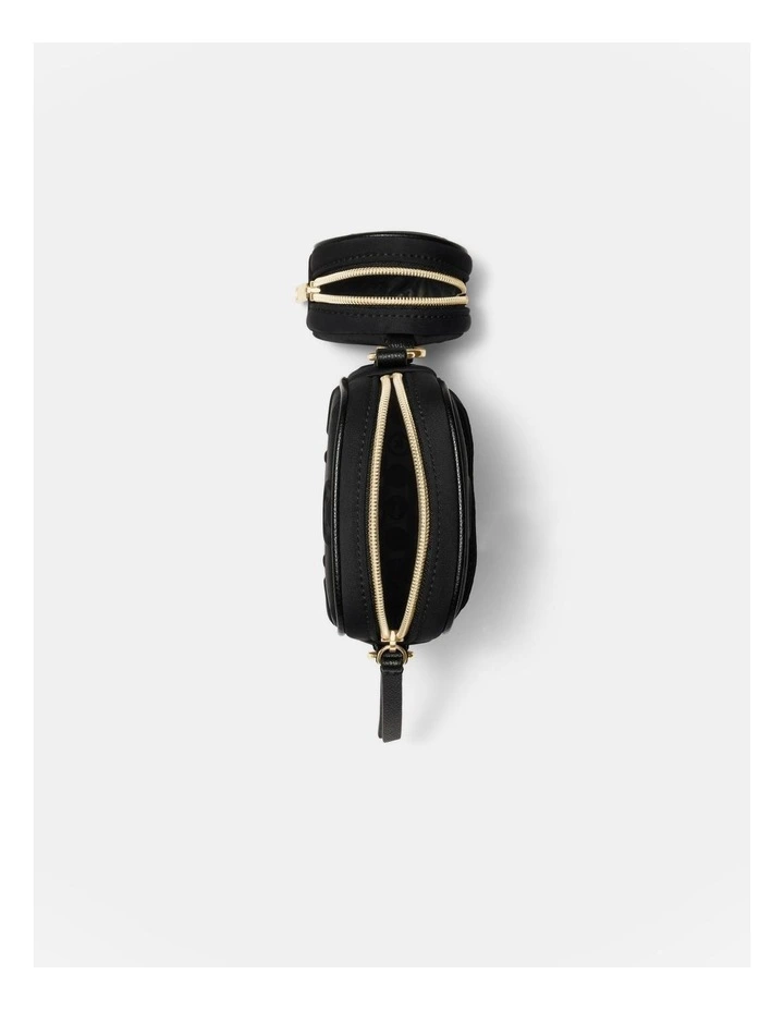 Flashback Neoprene Phone Crossbody Bag in Black Light Gold image 7