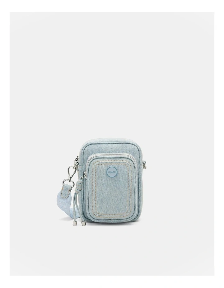 Nextalgia Phone Crossbody Bag in Washed Denim image 1