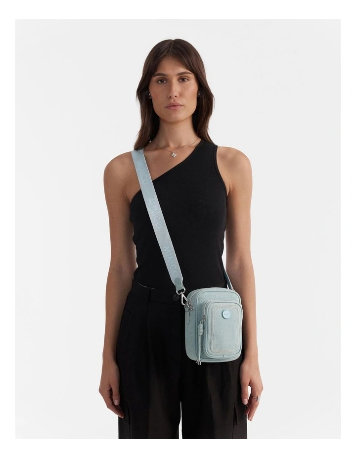 Nextalgia Phone Crossbody Bag in Washed Denim image 2