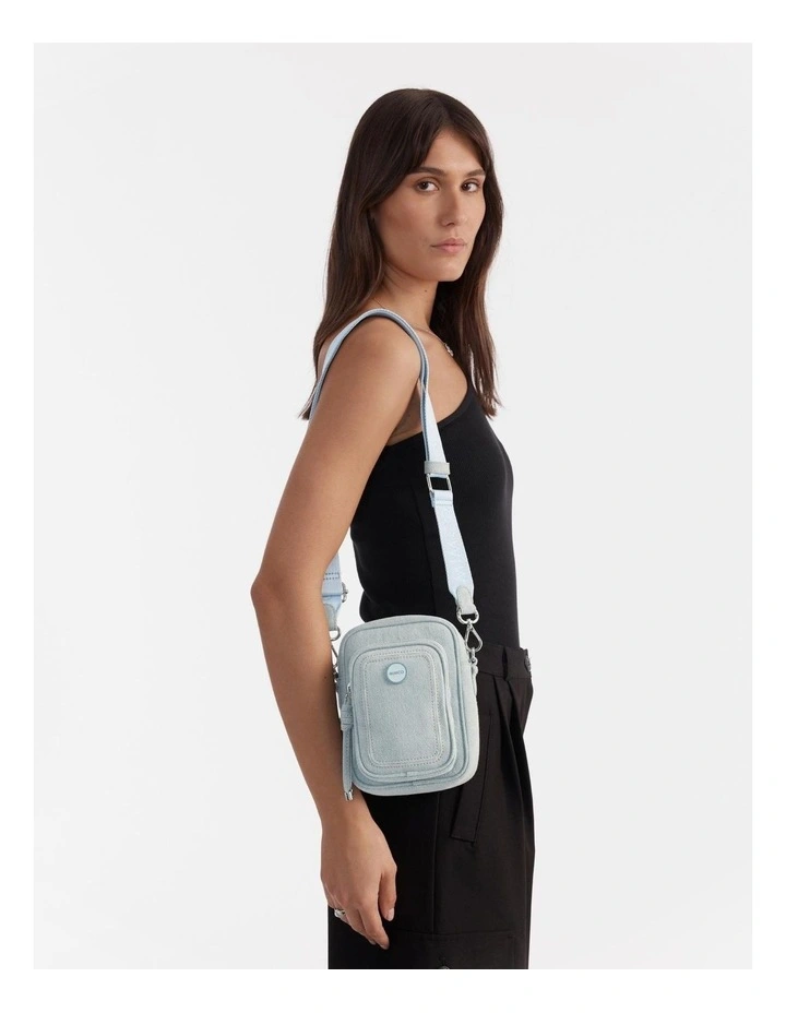 Nextalgia Phone Crossbody Bag in Washed Denim image 4