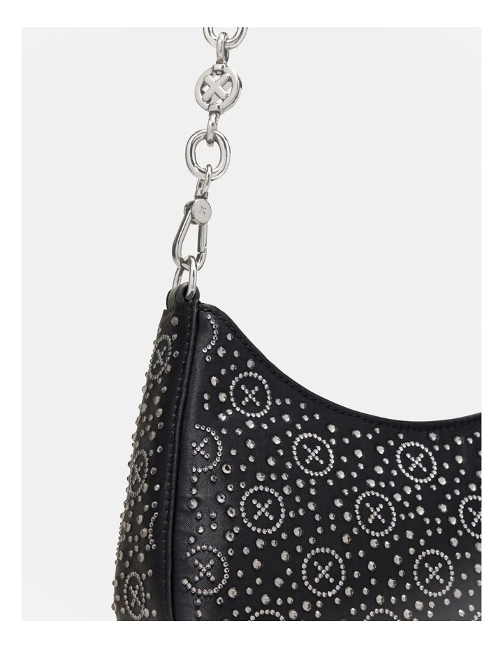 Sparkle Shoulder Bag in Black image 4