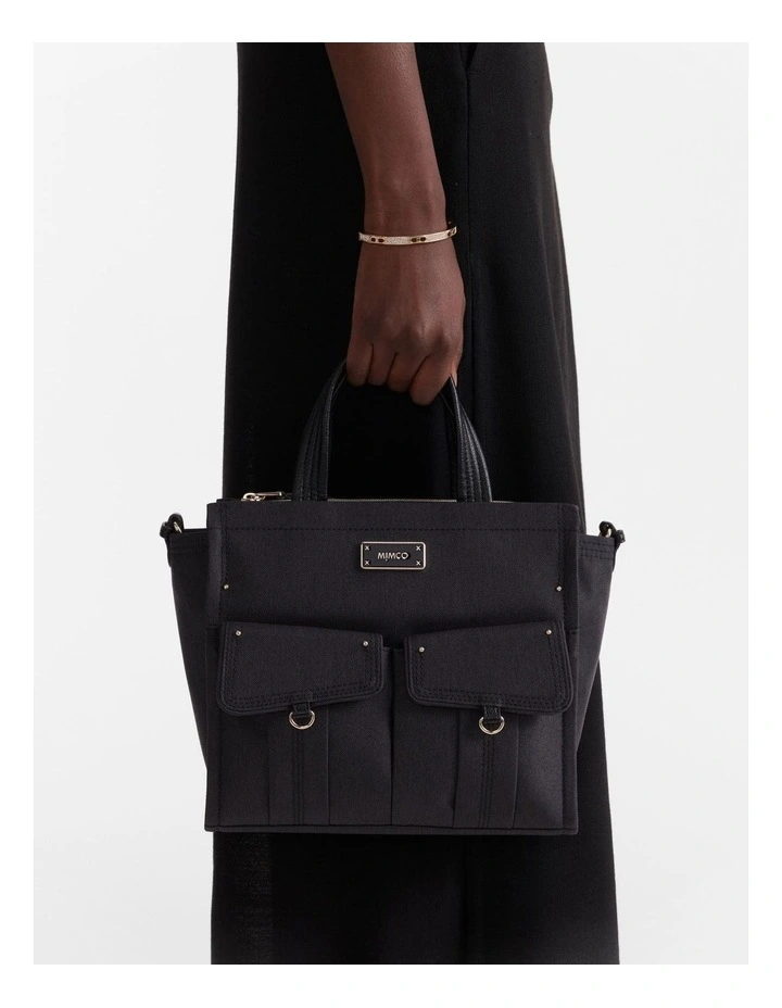 Utility Tote Bag in Black Light Gold image 4