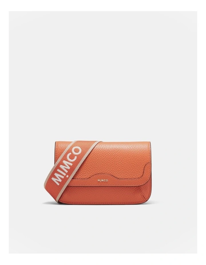 Lauryn Flapover Crossbody w/ Chain Strap: Dusty Rose