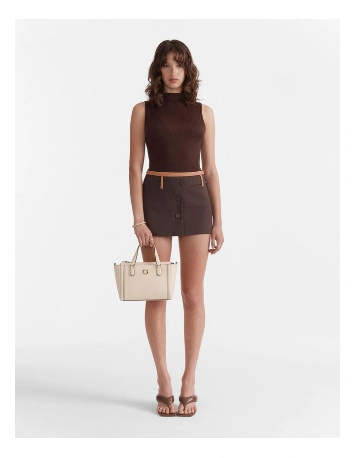 Orbit Mini Tote Bag in Pearl image 4