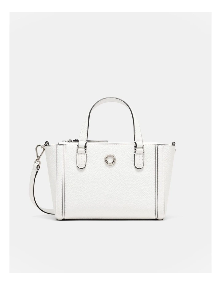 Orbit Mini Tote Bag in White image 1