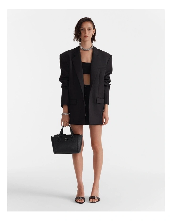 Orbit Mini Tote Bag in Black Gunmetal image 4