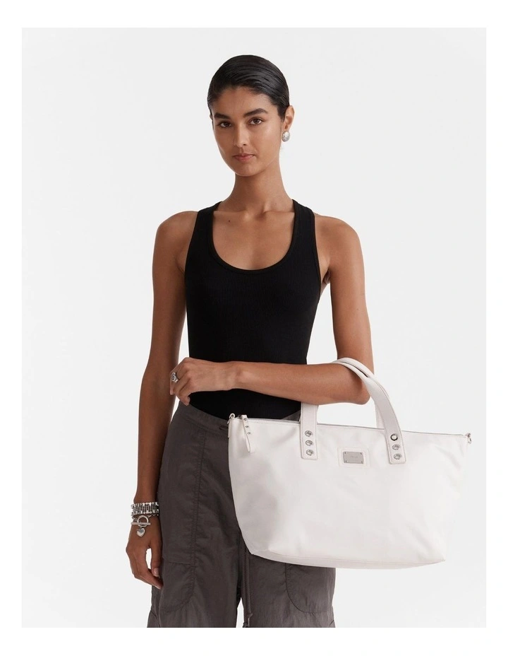 Elements Tote Bag in Off White image 2