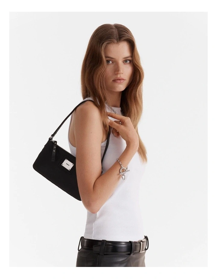 Elements Mini Shoulder Bag in Black Silver image 2
